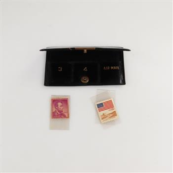 Vintage Stamp Wallet Including Stamps