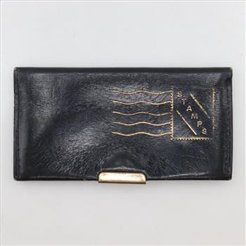 Vintage Stamp Wallet With Stamps, 3 Pieces