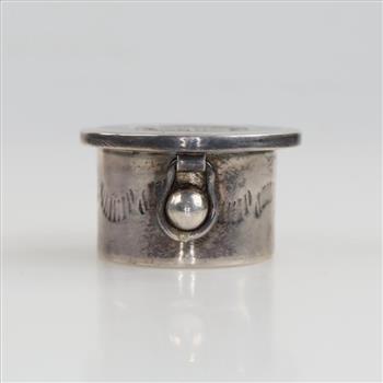 Vintage Sterling Silver Pill Box