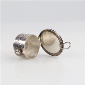 Vintage Sterling Silver Pill Box