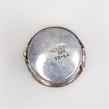 Vintage Sterling Silver Pill Box