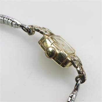 Vintage Wittnauer Watch Co. 14kt Gold Diamond Watch