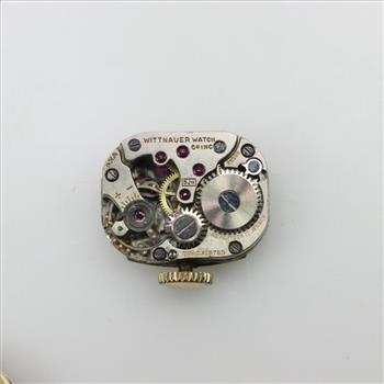 Vintage Wittnauer Watch Co. 14kt Gold Diamond Watch