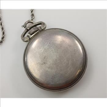 Vintage WWII Era Hamilton Master Navigation Silver Pocket Watch