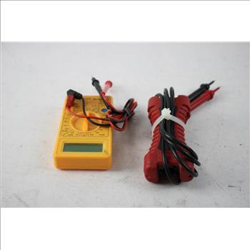 Volt Doctor Voltage Tester, Yellow Digital Multimeter, 2 Pieces