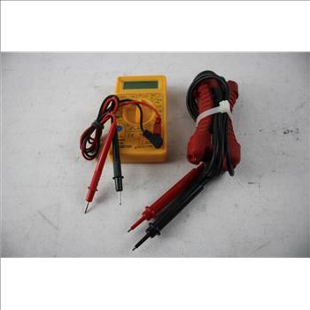 Volt Doctor Voltage Tester, Yellow Digital Multimeter, 2 Pieces