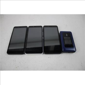 Vortex, Artia, AT&T Cell Phone Lot, 4 Pieces, Sold For Parts