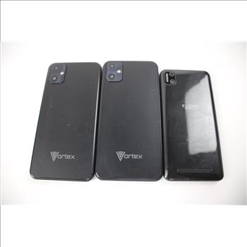 Vortex Cell Phone Lot, 3 Pieces