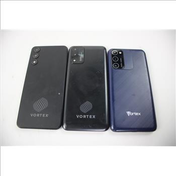 Vortex Cell Phone Lot, 3 Pieces, Sold For Parts