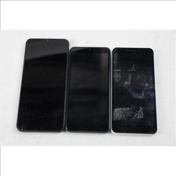 Vortex Cell Phone Lot, 3 Pieces, Sold For Parts