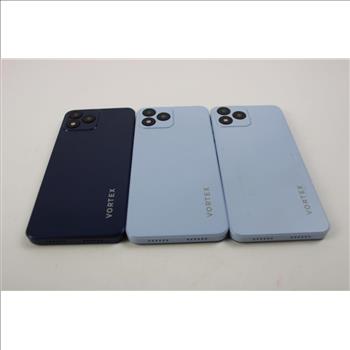 Vortex Cell Phone Lot, 3 Pieces, Sold For Parts