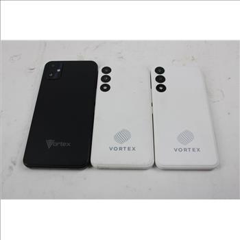 Vortex Cell Phone Lot,  3 Pieces, Sold For Parts