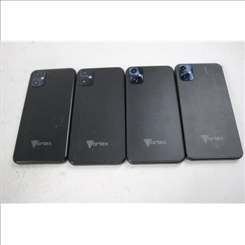 Vortex Cell Phone Lot, 4 Pieces, Sold For Parts