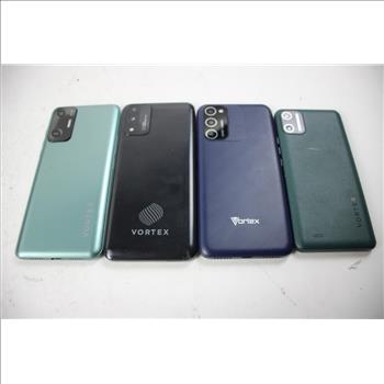 Vortex Cell Phone Lot, 4 Pieces, Sold For Parts