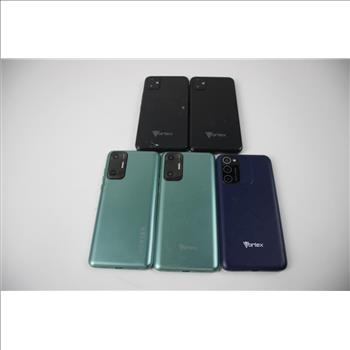Vortex Cell Phone Lot,  5 Pieces, Sold For Parts
