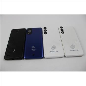 Vortex, Lush Cell Phone Lot, 4 Pieces, Sold For Parts