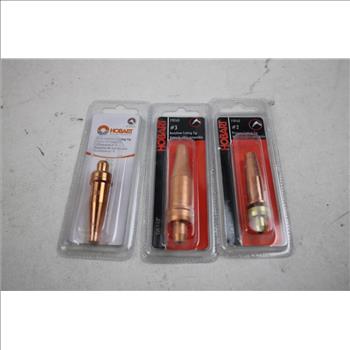 Vulcan Tig Torch Gas Lens Kit, Hobart Cutting Tips, 4 Pieces