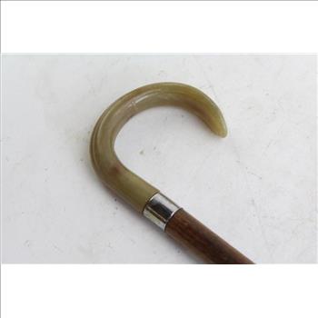 Walking Cane With Hooked Handle