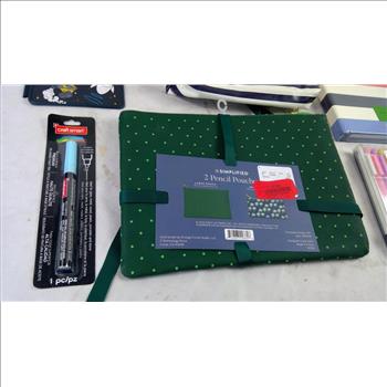 Wall-E Card Holder, Paint Pen, Kate Spade Notebook, Pencil Pouches, And More, 8 Pieces