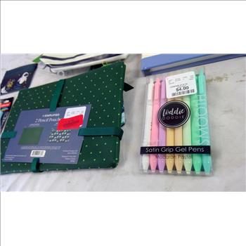 Wall-E Card Holder, Paint Pen, Kate Spade Notebook, Pencil Pouches, And More, 8 Pieces