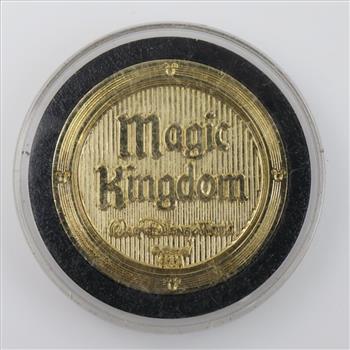 Walt Disney World Magic Kingdom & Epcot Brass Souvenir Token, 2 pieces