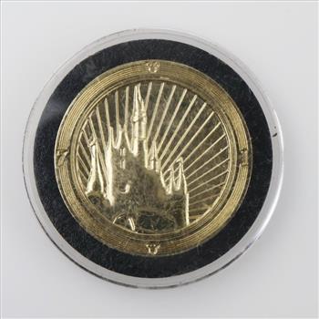 Walt Disney World Magic Kingdom & Epcot Brass Souvenir Token, 2 pieces