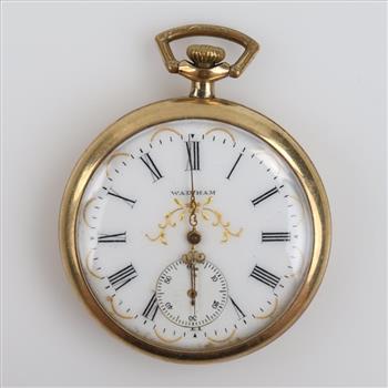 Waltham 10kt GF Openface Pocket Watch