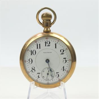 Waltham 10kt Gold-Plated Pocket Watch