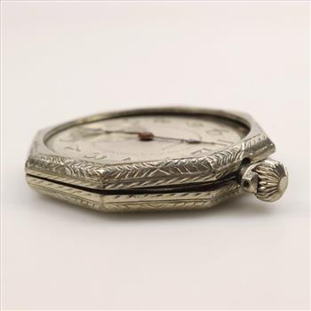 Waltham 14kt White Gold Pocket Watch
