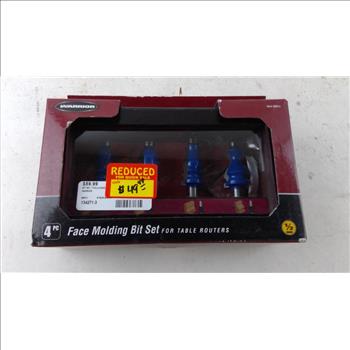 Warrior 4 Piece Face Molding Bit Set