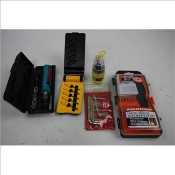 Warrior Screwdriver Set, Multi-Bit Ratcheting Screwdriver, And More, 9 Pieces