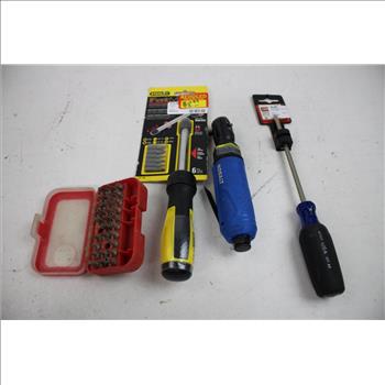 Warrior Screwdriver Set, Multi-Bit Ratcheting Screwdriver, And More, 9 Pieces