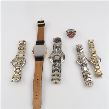 Watches And Ring, 6 Pieces