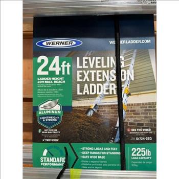 Werner 24ft Leveling Extension Ladder