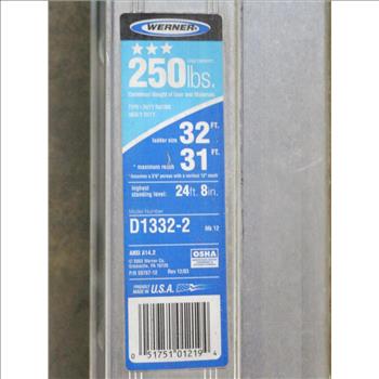 Werner 32' Extension Ladder