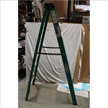 Werner 6-ft Fiberglass Type 2 - 225 Lbs. Capacity Step Ladder