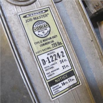 Werner Aluminum D1224-2 Ladder