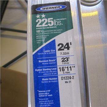 Werner Aluminum Ladder Model D1224-2