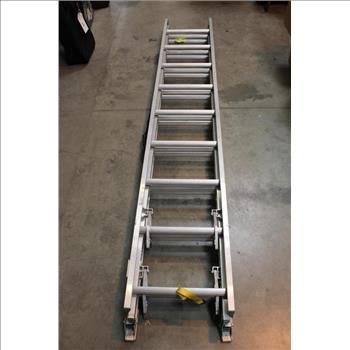 Werner D1224-3 24' Compact Aluminum D-Rung Extension Ladder