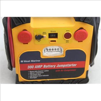 West Marine 260 Psi Compressor 300 Amp Battery Jumpstarter