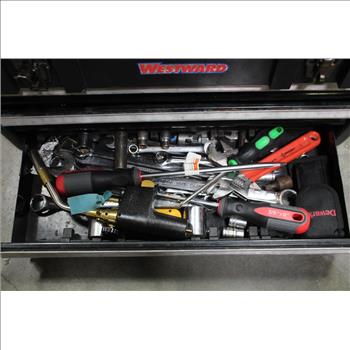 Westward Black Tool Box With Tools