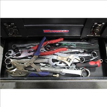 Westward Black Tool Box With Tools