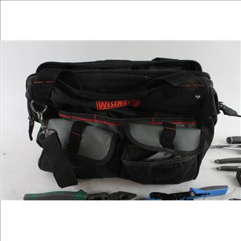 WestWard Tool Bag With Tools, 10+ Pieces