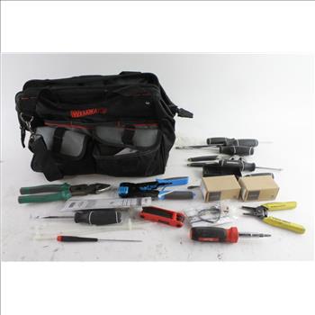 WestWard Tool Bag With Tools, 10+ Pieces