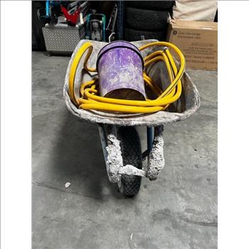 Wheel Barrel With Misc Tools