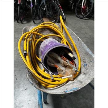 Wheel Barrel With Misc Tools