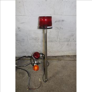 Whelen Harley-Davidson Motorcycle Pole Lights And More, 3 Pieces