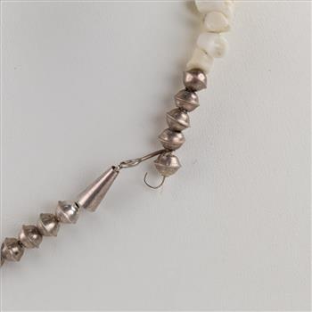 White Coral Sterling Silver Beads And Clasp