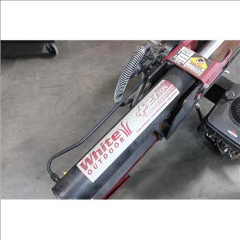 White Outdoor 27-Ton Hydraulic Log Splitter