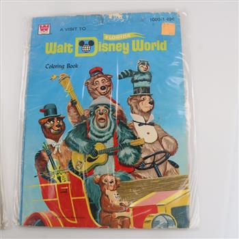 Whitman, The Archie & A Visit To Walk Disney World Florida Coloring Books, 2 Books